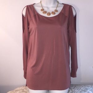 Long Sleeve Top with Bare Shoulder Size S